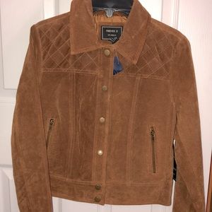 Faux suede jacket